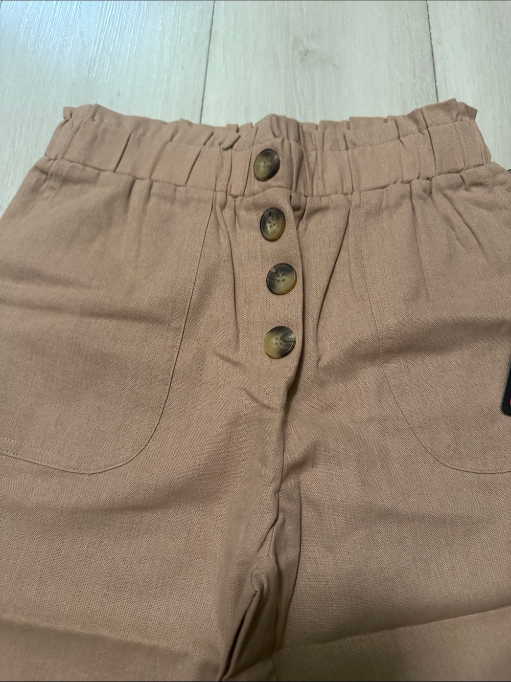 Love University Women’s Casual  Elastic Waist Cargo Pants - with pockets Small - Picture 2 of 9